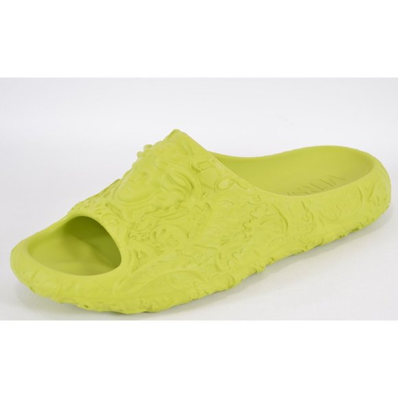 NEW Versace Men\'s BAROQUE MEDUSA Citron Rubber Pool Slides Sandals Size 41 8 main image 5